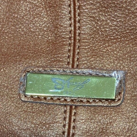 Sharif Legacy Pearlized Slouchy Orange Leather Hobo Bag 3 piece. NWT!!! - Picture 7 of 9